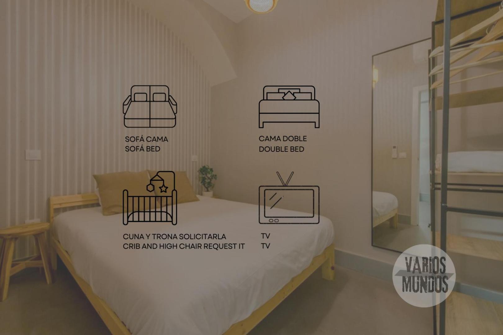 New Piso Centrico 7pax A 2 Min Andando De Gran Via E2 Apartament